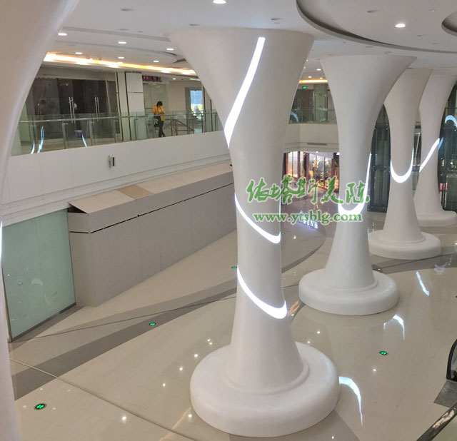 南昌商場(chǎng)裝飾造型柱中庭美陳