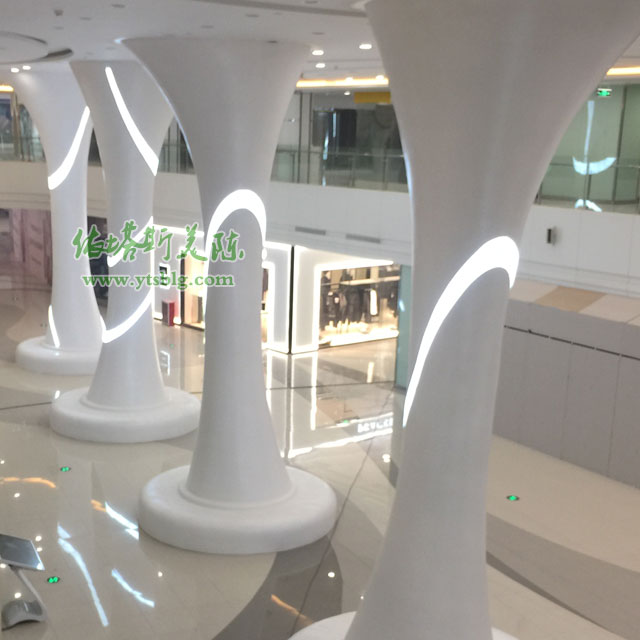 南昌商場(chǎng)裝飾造型柱中庭美陳