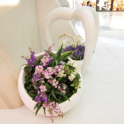 商場(chǎng)美陳觀賞花盆