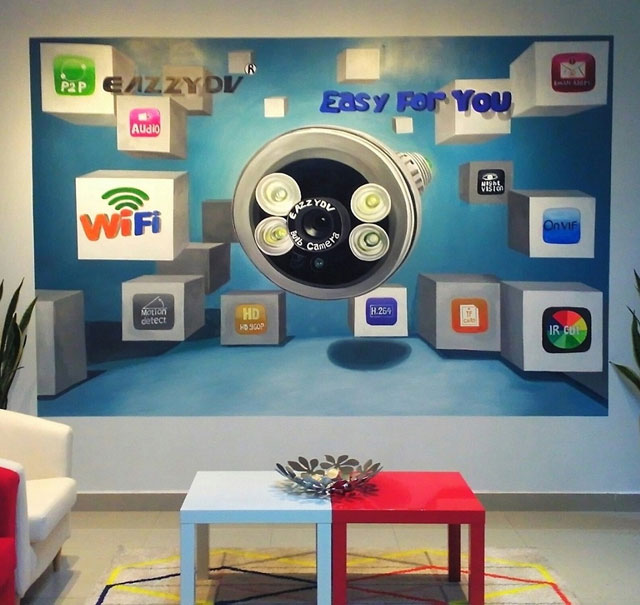 創(chuàng)意廣告墻繪藝術