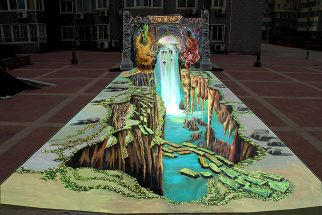 廣場(chǎng)創(chuàng)意立體墻繪藝術(shù)