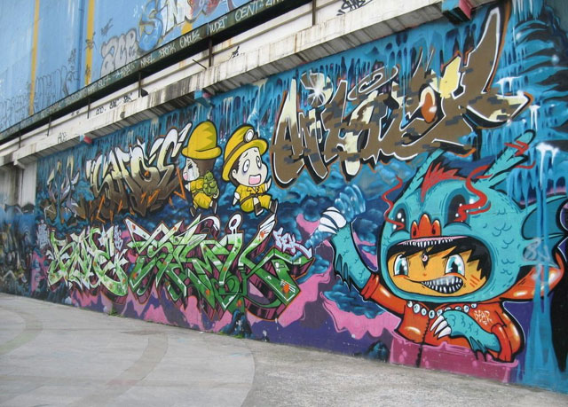 卡通涂鴉墻繪藝術(shù)