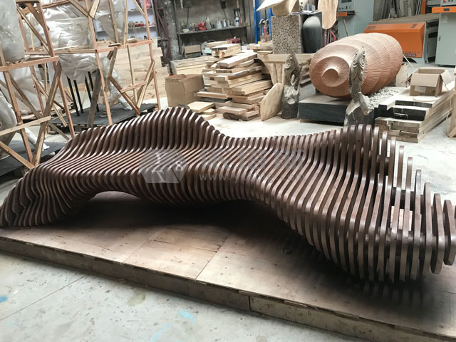 原木切片組合美陳座椅