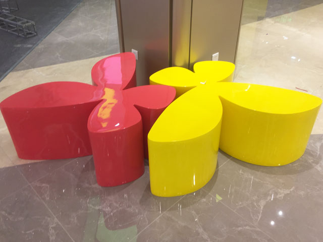 商場玻璃鋼蝴蝶凳